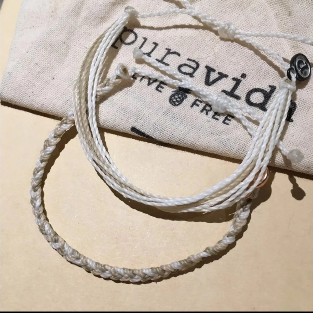 PURA VIDA Neutrals Coordinating Bracelet Set RARE